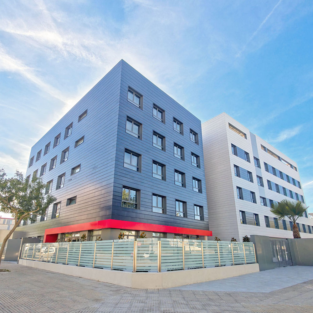 Residencia Gandía, equipamiento de Obra nueva de residencia para personas mayores por Raices Arquitectura por Raices estudio de Arquitectura