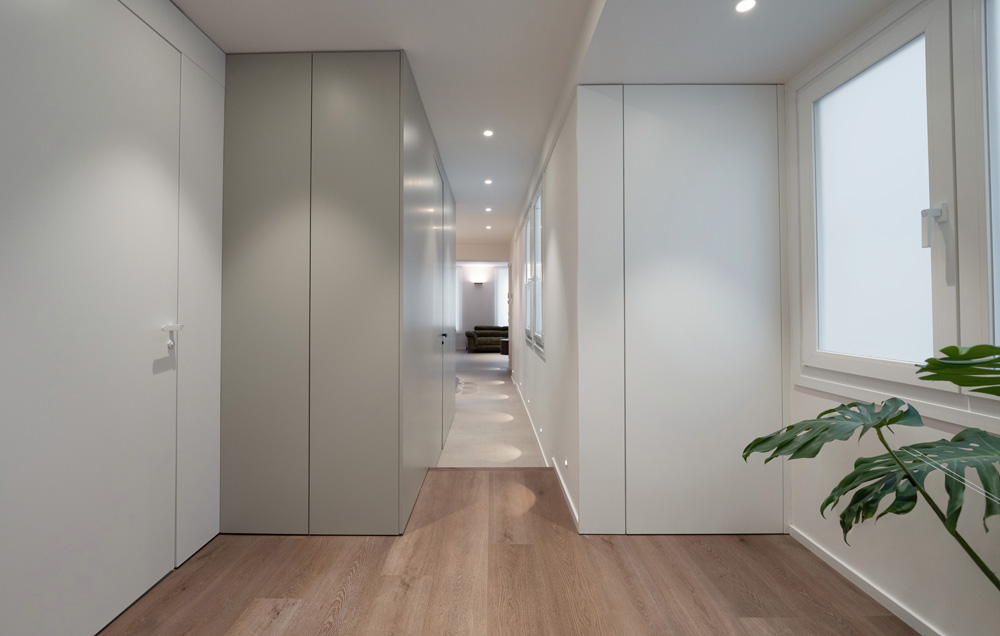 Casa Lienzo, Zaragoza. Reforma interior de vivienda realizada por el estudio Raíces Estudio de Arquitectura